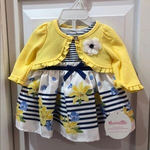 Yellow baby girl dress